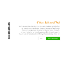 16" Blast Balls Anal Tool