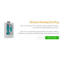 Medium Vibrating Butt Plug