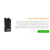 Easy-Grip Cock Rings x3