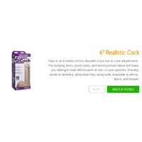 6" Realistic Cock