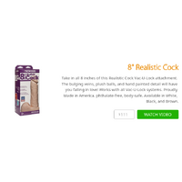 8" Realistic Cock