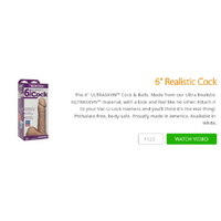 6" Realistic Cock