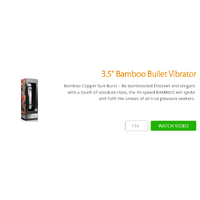 3.5" Bamboo Bullet Vibrator