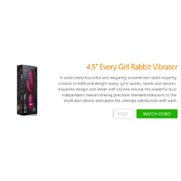 4.5" Every Girl Rabbit Vibrator