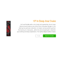 19" In Deep Anal Snake