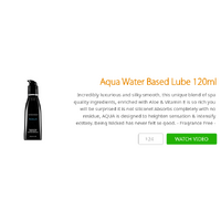 Aqua Water Based Lube 120ml