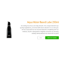 Aqua Water Based Lube 250ml