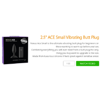 2.5" ACE Small Vibrating Butt Plug