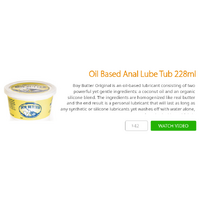 Oil Based Anal Lube Tub 228ml