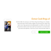 Donut Cock Rings x3