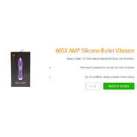 60SX AMP Silicone Bullet Vibrator