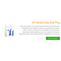 4.5" Genius Glass Butt Plug