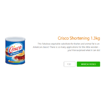 Crisco Shortening 1.3kg