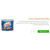 Crisco Shortening 450g