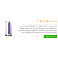 6"  Slim USB Vibrator