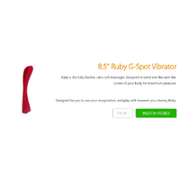 8.5" Ruby G-Spot Vibrator