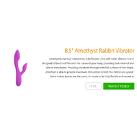 8.5" Amethyst Rabbit Vibrator