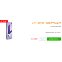 4.5" Lady Bi Rabbit Vibrator