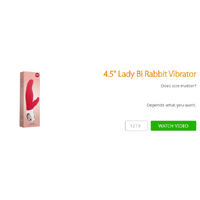 4.5" Lady Bi Rabbit Vibrator