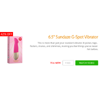 6.5" Sundaze G-Spot Vibrator