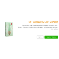 6.5" Sundaze G-Spot Vibrator