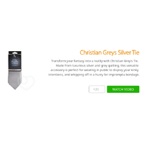 Christian Greys Silver Tie