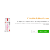 7" Grabbit Rabbit Vibrator