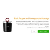 Black Pepper and Pomegranate Massage Candle