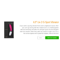 6.5" Liv 2 G-Spot Vibrator