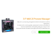 3.5" MAX 20 Prostate Massager