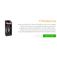 9" Vibrating Cock