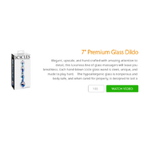 7" Premium Glass Dildo