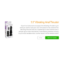 5.5" Vibrating Anal Thruster