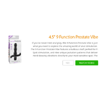 4.5" 9 Function Prostate Vibe