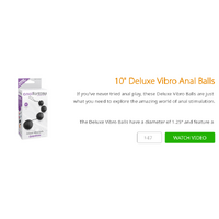 10" Deluxe Vibro Anal Balls