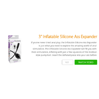 3" Inflatable Silicone Ass Expander