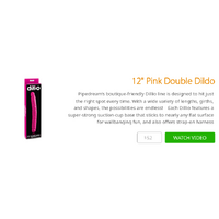 12" Pink Double Dildo