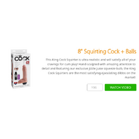 8" Squirting Cock + Balls