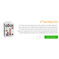 6" Squirting Cock