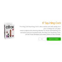 6" Squirting Cock