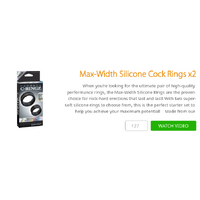 Max-Width Silicone Cock Rings x2