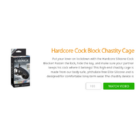 Hardcore Cock Block Chastity Cage