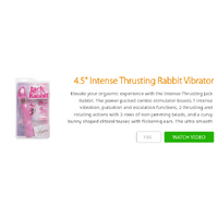 4.5" Intense Thrusting Rabbit Vibrator