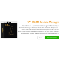 5.5" SPARTA Prostate Massager