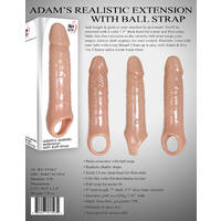 9" Realistic Penis Sleeve + Strap