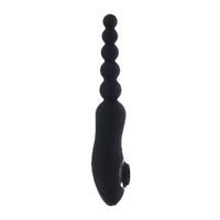 Playboy Pleasure LET IT BEAD Black 23.1 cm USB Rechargeable Vibrating Anal Beads with Clitoral Suction