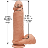 8" Perfect Cock + Balls