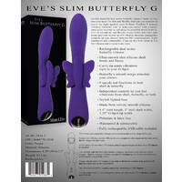 8"  Slim Butterfly  Rabbit Vibrator