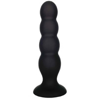 6.5" Silicone + Metal Ribbed Butt Plug