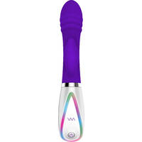 8"  Disco Triple Play Rabbit Vibrator